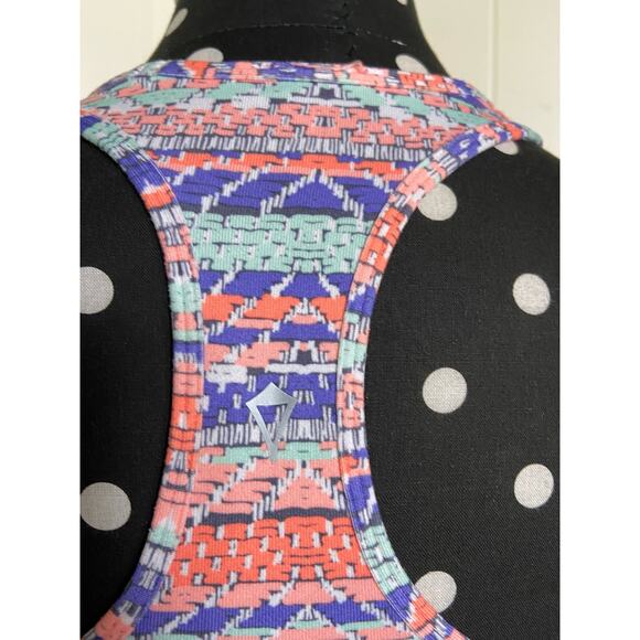 Ivivva Girls Tank KeepUrCool Racer Racerback Dreamweaver Power Purple Pop Orange - Picture 6 of 6